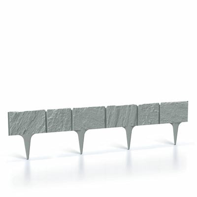 Prosperplast Garden Stone Serie - Tuinrand - Beton - Modulaire Constructie - UV-bestendig