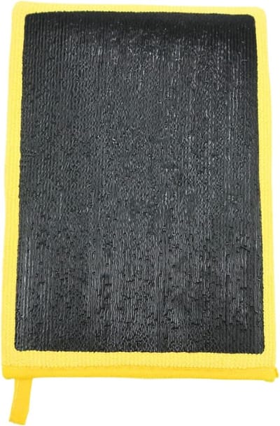 Klei handdoek - Reinigingshandschoen - Auto poetsen - Traanbestendige vezels - Universele maat - Geel