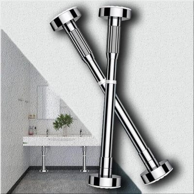 Gootsteen Beugels - Onderbouw Steunen - Keuken Renoveren - Roestvrij Staal - 35-190 cm - Zilver