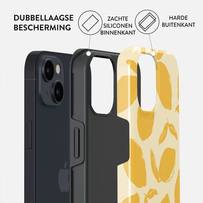 BURGA Telefoonhoesje voor iPhone 13 - MagSafe-compatibel - Schokbestendige Hardcase Hoesje - Lemon Tart