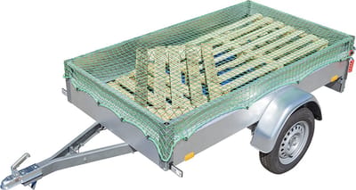 ProPlus Aanhangernet - 2.5 x 3.5 m - Aanhangwagennet - Trailernet - Ladingnet - Maaswijdte 45 x 45 mm - UV-gestabiliseerd - Inclusief Opbergtas