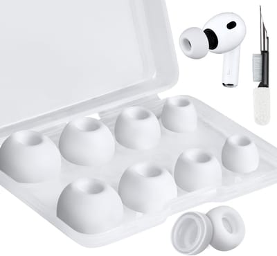 Siliconen Oordopjes voor AirPods Pro 3 (3e Generatie 2025) met Vervangende Eartips en Reinigingsset in Wit en Diverse Kleuren