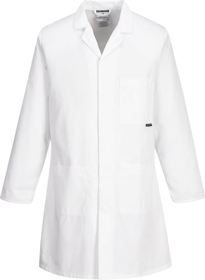 Portwest Standaard Stof- of labojas 2852 - Wit - S