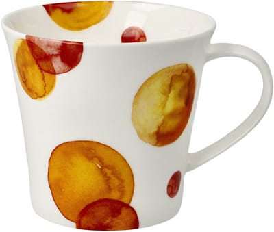 Goebel - Accessoires | Koffie / Thee Mok Sinaasappel | Beker - porselein - 350ml - 2 stuks