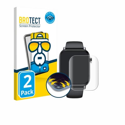 BROTECT - Screenprotector voor Gard Pro Health Smartwatch 2+ - Folie Beschermfolie transparant volledig dekking - 2 Stuks