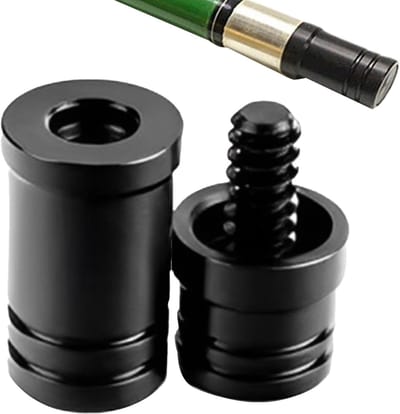 Keu Beschermers - Gewrichtsdopjes Stokken - Biljart Onderhoud - Stevige ABS Materiaal - 10 x 5 cm - Zwart