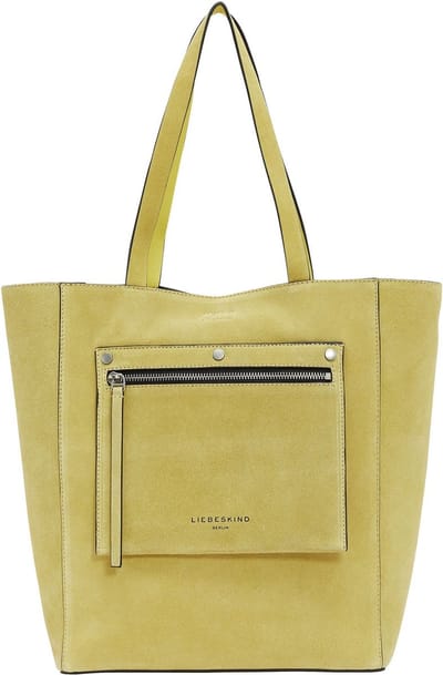 LIEBESKIND BERLIN Leren Schoudertas Suede Steph Shopper Pale Banana Geel
