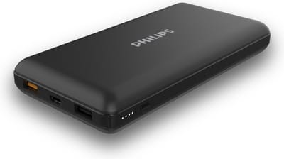 Philips DLP8720N/00 Powerbank - 2 USB-Poorten - LED-Indicator - Grote Capaciteit: 20000mAh - Zwart