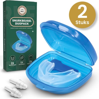 Rustige Nacht® Anti Snurk Beugel - Snurkbeugel Duopack - Speciaal Voor Mondsnurkers - Snurkbitje