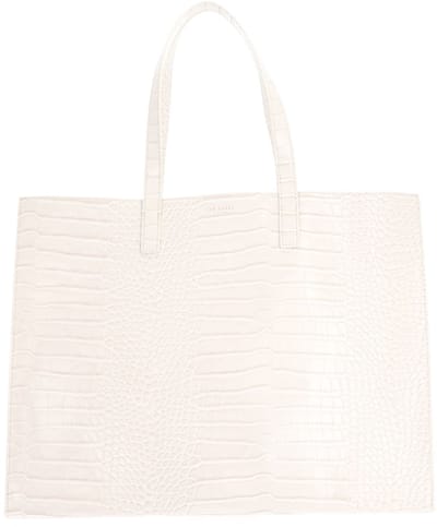 Ted Baker shopper schoudertas Wellma Croc Effect Icon Bag Ivory crème