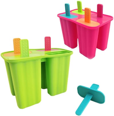 IJsvormen van siliconen- ijslollyvormpjes- popsicle vormen- ijsvorm- siliconen ijsvormen- BPA-vrij- siliconen popsicle vormen voor kinderen in levensmiddelenkwaliteit