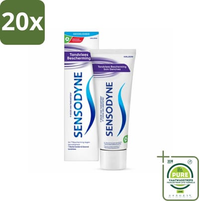 20 x Sensodyne Tandpasta Gum Protection 75 ml - Grootverpakking - Gevoelige Tanden - Tandvleesbescherming - Tandpasta - Gevoeligheid - Tandpasta Voor Gevoelige Tanden