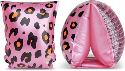 Swim Essentials | Rosé/Goud Panterprint Zwembandjes voor 2-6 jaar!