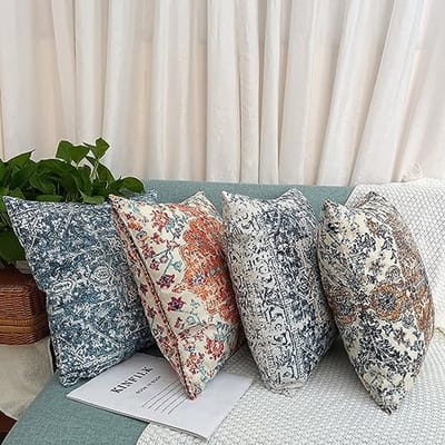 Set van 4 Decoratieve Kussenslopen in Bohemian Stijl - Zachte Velours Dubbelzijdig 45x45 cm