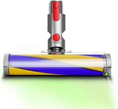 Traumheim® Elektrisch mopopzetstuk voor Dyson Steelstofzuiger - Steelstofzuiger mopkop -met Dyson V7, V8, V10, V11, V15 stofzuiger -elektrische borstel -met directe aandrijving -met laser LED -voor harde vloeren en kortpolig tapijt