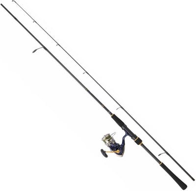 Daiwa Crest Tsuki Jb 4 X Ctsb802hmhfs+ct20lt4000cjbx4dg Draaiende Combo Zilver 2.13 m / 10-35 g