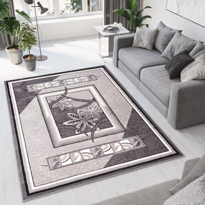 Tapiso Dream Vloerkleed Grijs Abstract Laagpolig Woonkamer Tapijt Maat- 80x150