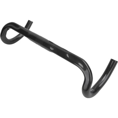 Guidon courbé pour vélo de route 420 mm 31,8 mm Guidon brillant en fibre de carbone Accessoires de vélo black