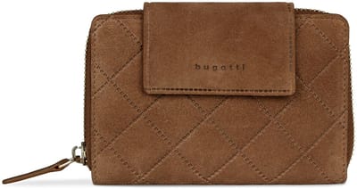bugatti portemonnee Fabia Ladies Zip Wallet Cognac bruine