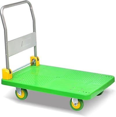 Opvouwbare Platformwagen - Transportkar Stevige Kar - Goederen Verplaatsen - Opvouwbaar Handvat - 70 cm - Groen