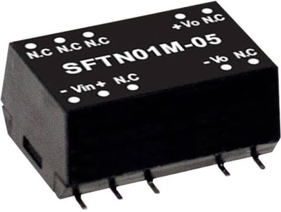 MEAN WELL SFTN01L-05 DC/DC-convertermodule 200 mA 1 W Aantal uitgangen: 1 x Inhoud 1 stuk(s)