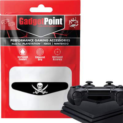 Gadgetpoint - Controller Stickers voor PS4, PlayStation 4 - Performance Gaming Skin - Bescherming Accessoires - Skelet - Zwaarden