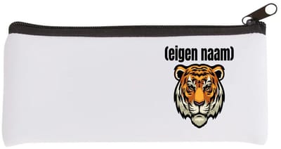 Akyol - tijgerkop met eigen naam Etui - Tijger - dieren liefhebber - iemand die houdt van tijgers - verjaardag - cadeau - kado - geschenk - 20 bij 9 cm