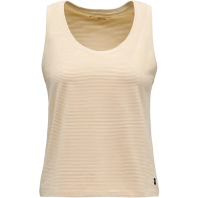 Black Diamond Stripe Mouwloos T-shirt Beige XS Vrouw