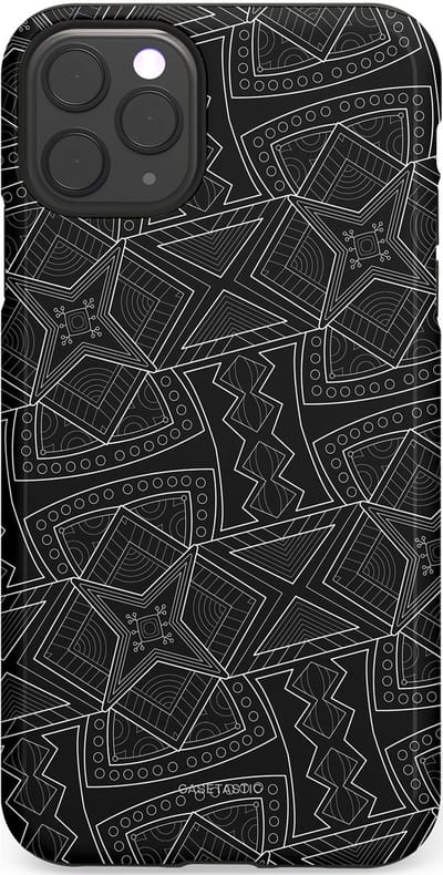 Casetastic Hoesje Geschikt voor Apple iPhone 11 Pro Max - Stijlvolle Beschermende Duo-layer Case - Afrikaanse kunst