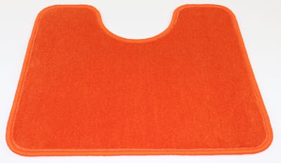 PRIMA - WC mat - Britt - oranje - 50x60cm - Uitsparing 21cm