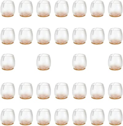 32x Siliconen Stoelpootdoppen Beschermers voor Meubels en Tafels (17-21 mm)
