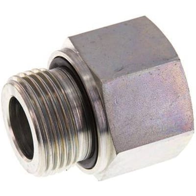 G 1'' x G 3/4'' M/F Verzinkt Stalen Neusstuk 400 Bar - Hydrauliek