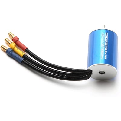 Moteur sans balais de remplacement 2435 4800KV, pour camion et voiture télécommandé HSP Wltoys 1/16 1/18 4800KV bleu