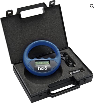 Blauwe Halo Chip Reader incl. opbergdoos Scanner Dieren - Chiplezer - Huisdieren - Chipreader lezen dieren chips - Blauw