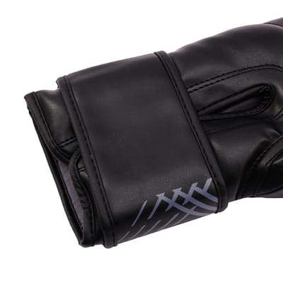StormCloud LYNX Bokshandschoenen - Zwart/Grijs - Synthetisch Leer - IMF-vulling - Kickboksen & Muay Thai - (Kies je maat in oz)