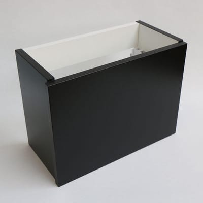 Toiletmeubel INK Versus Fontein Onderkast 36x18x27cm MDF Gelakt Mat Zwart Greeploos