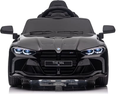 BMW M4 12V Kinderauto metallic Zwart