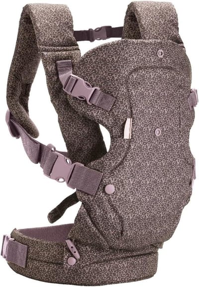 Ergonomische converteerbare draagzak - face-in-en face-out - voor pasgeborenen en oudere baby's 36-145 kg luipaard
