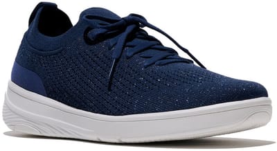 FitFlop FitFlop Super-Q Knit Slip-On Laced Sneakers BLAUW - Maat 42