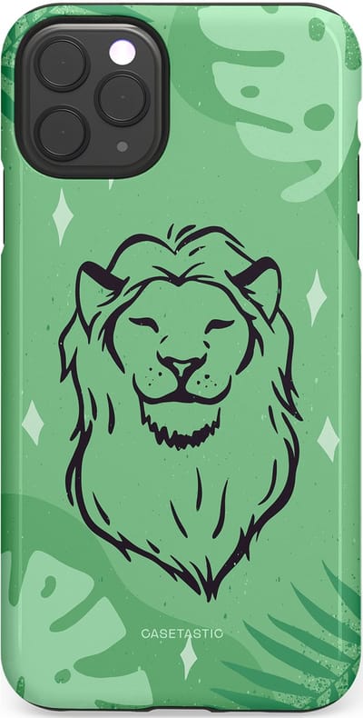 Casetastic hoesje geschikt voor Apple iPhone 11 Pro Max - Dubbellaagse bescherming - Trots in de jungle - Fashion Case - Mintgroen
