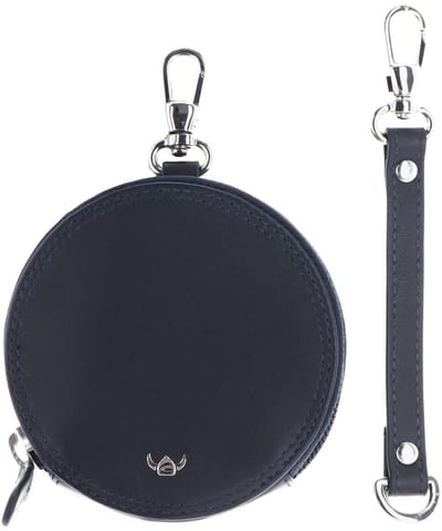 Golden Head Leren sleutelgeval accessoiretas Polo RV-Schlüsseletui rund 5110 Marineblau donkerblauw