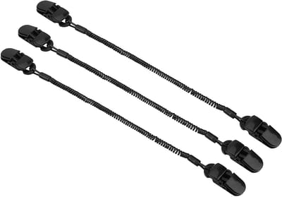 Cap Retainer Set voor Vissen - 3 Stuks Hoed Clip en Coiled Cord voor Kleding en Accessoires