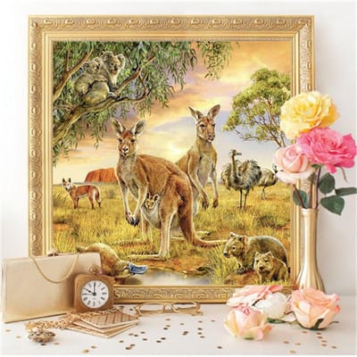 5d diamant schilderij dier volledige ronde kruissteek Newarrival diamant borduurwerk 30x30CM brown