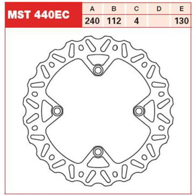 Remschijf TRW MST440EC, 1 Stuk