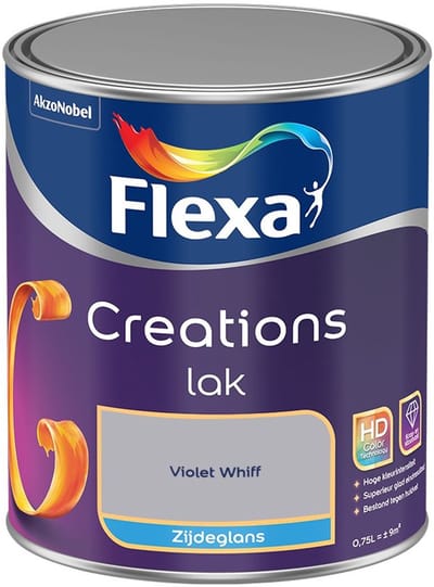 Flexa - Creations Lak Zijdeglans - Violet Whiff - Mengverf - 750 Ml
