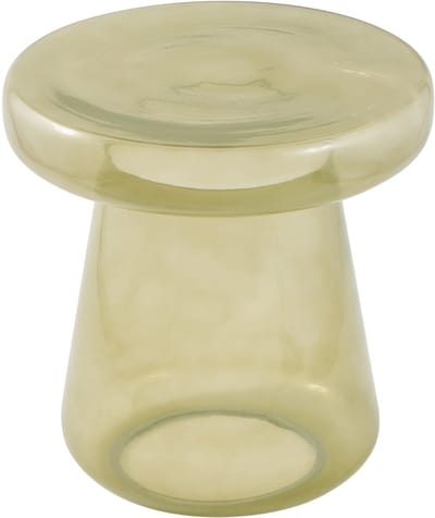 Bijzettafel Stella Rond Glas - Olijfgroen - Modern Design