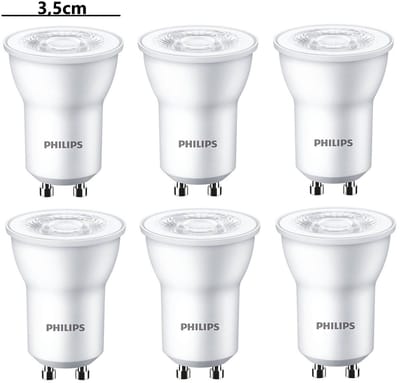 6 stuks | Philips LED PAR11 GU10 3.5W 240lm 2700K 36º Niet-Dimbaar Ø3.5cm | GU10 | Extra Warm Wit | 3.5 watt | 25.000 Branduren