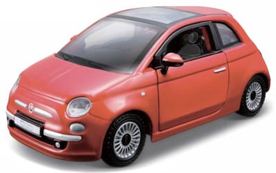 Bburago FIAT 500 - Modelauto - Schaal 1:32 - Brons Metalic