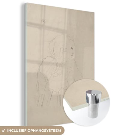 ® Glasschilderij 120x160 cm - Schilderij acrylglas - Jane Hading - Schilderij van Henri de Toulouse-Lautrec - Foto op glas - Muurdecoratie woonkamer - Wanddecoratie slaapkamer - Schilderijen