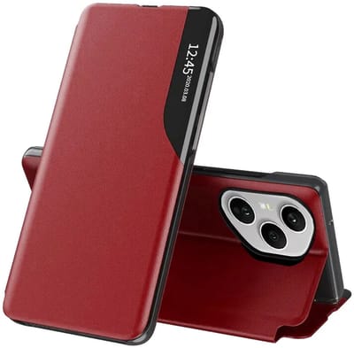 Hoesje geschikt voor HONOR 400 Pro - Techsuit eFold Book Case - Rood